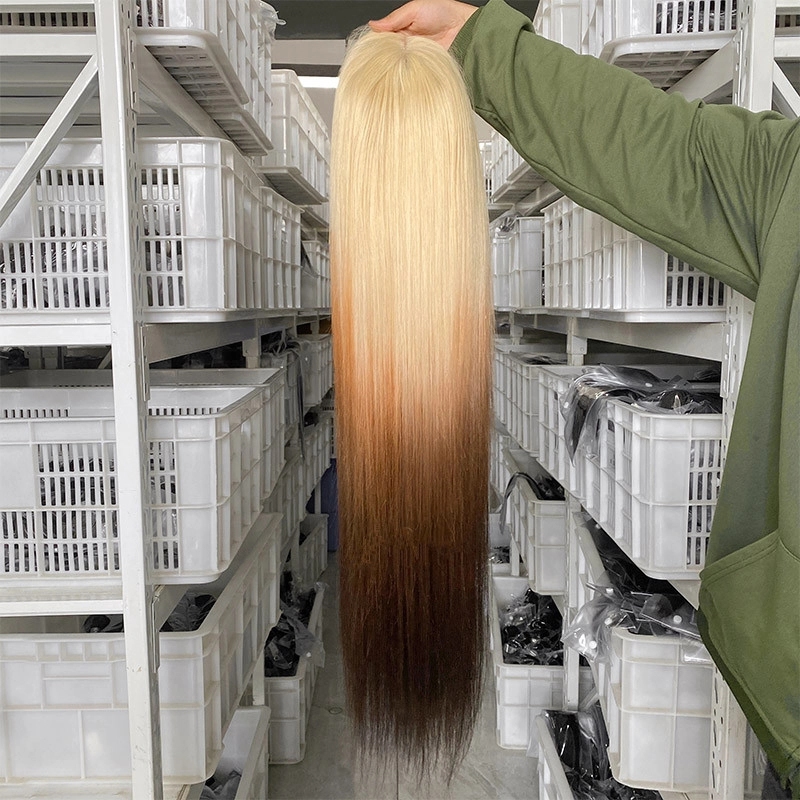 28inch 5x5 HD Lace Closure Wig Blonde Color As Pic Straight Hair